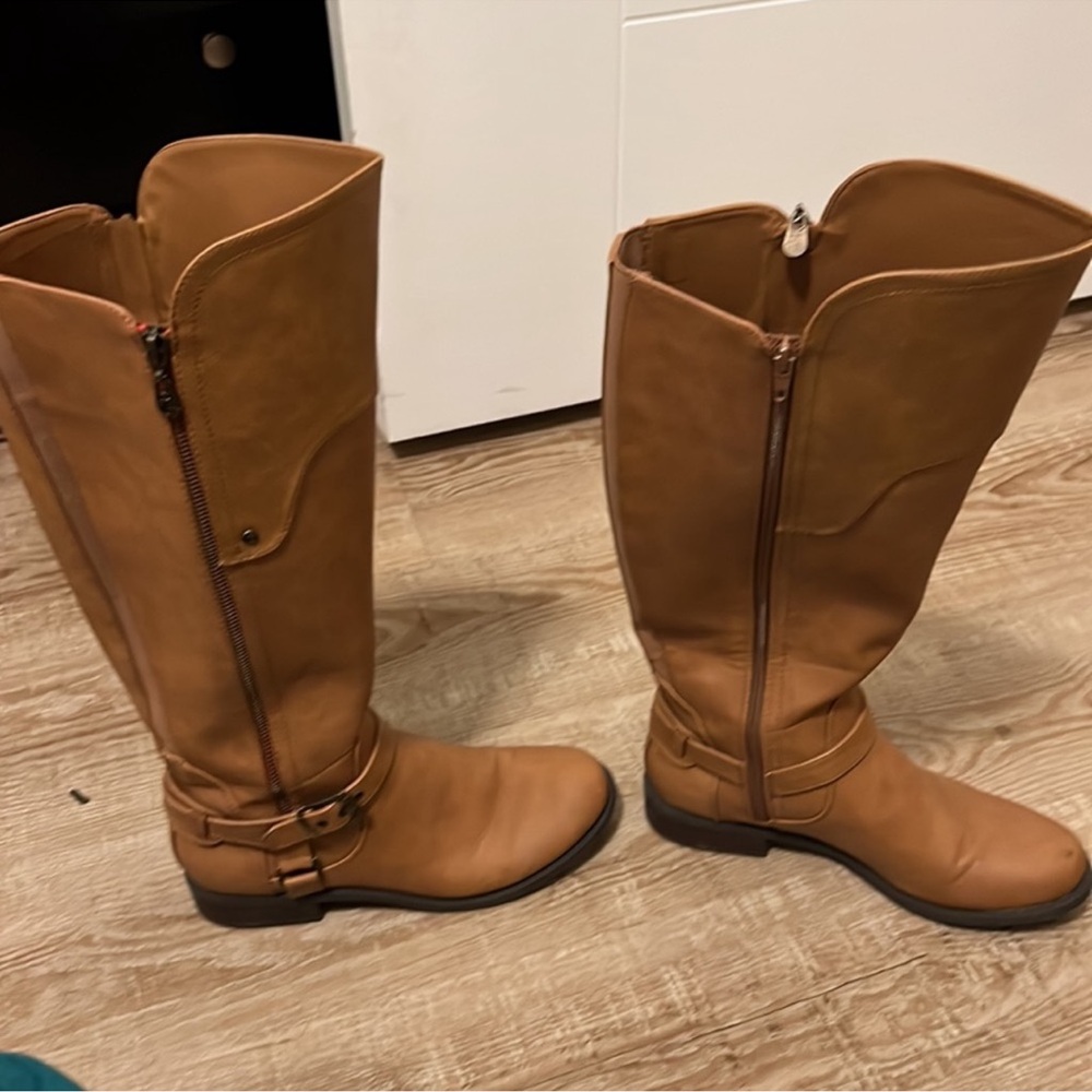 G by Guess Tall Tan Boots size 9 W